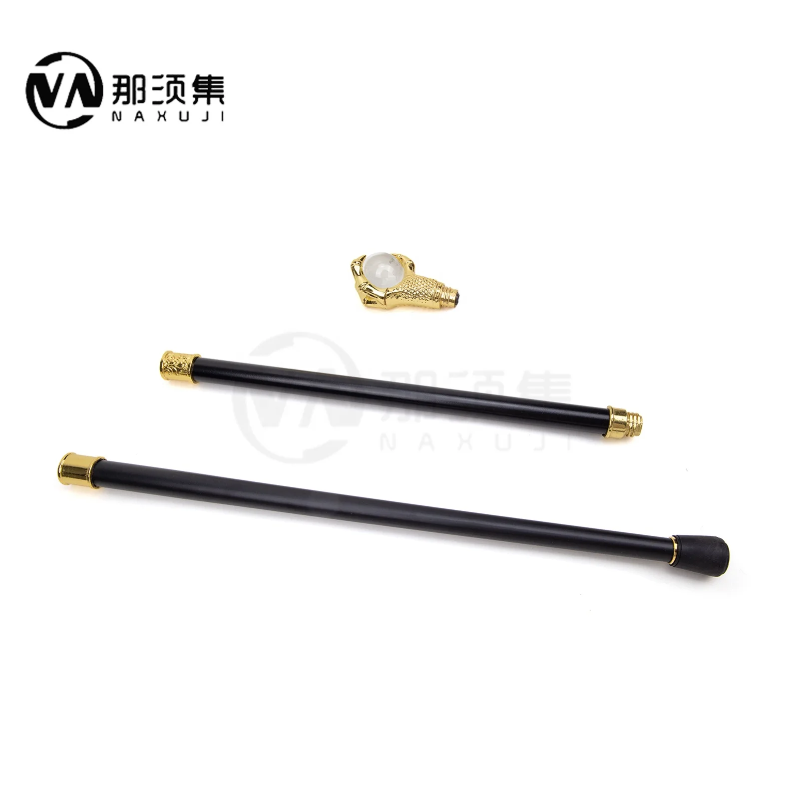 Golden Dragon Claw Grasp Glass Ball Walking Cane Fashion Decorative Walking Stick Gentleman Elegant Cosplay Knob Crosier 93cm