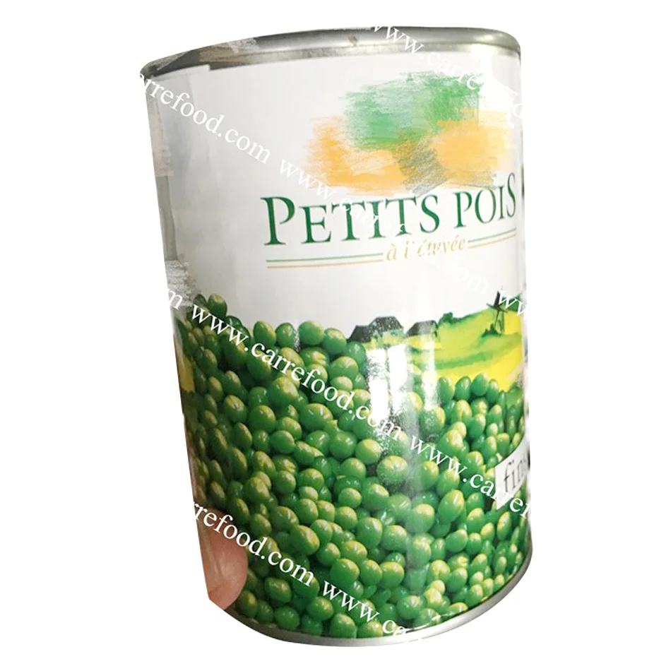 
Canned peas 400g/canned green peas in brine/sweet green peas with sweet corn in canned 