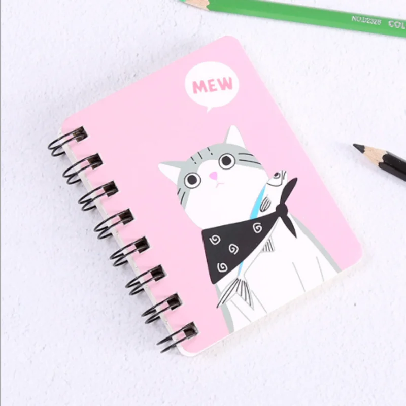 Customizable Pocket Portable Animal Thick Diary Students Memo Spiral Notebook