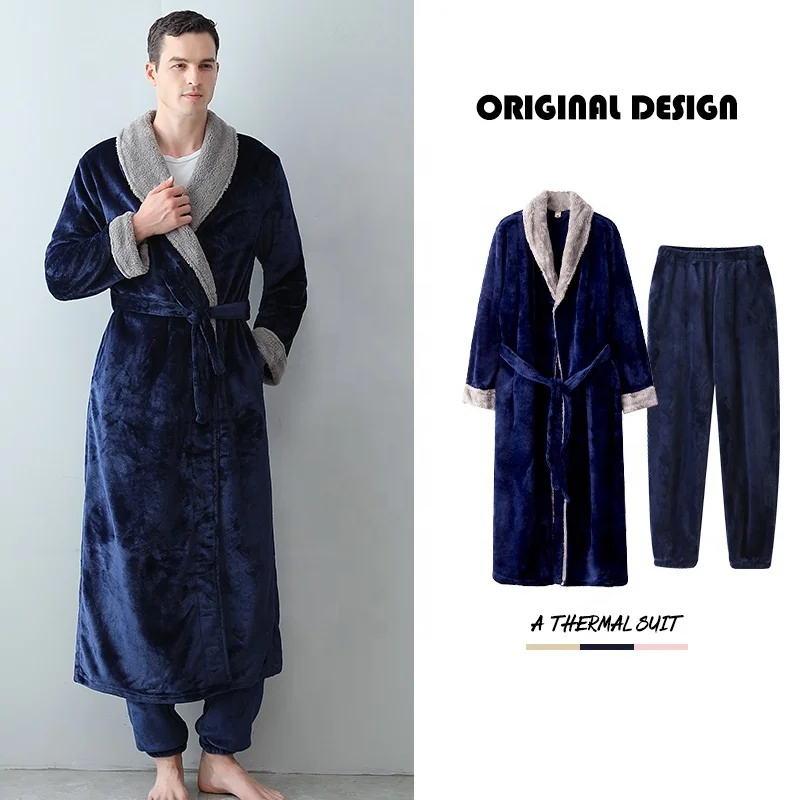 Custom Spa Bath Robe OEM Customized Sleepwear Bathrobe with Hood for Home and Hotel Luxurious Men