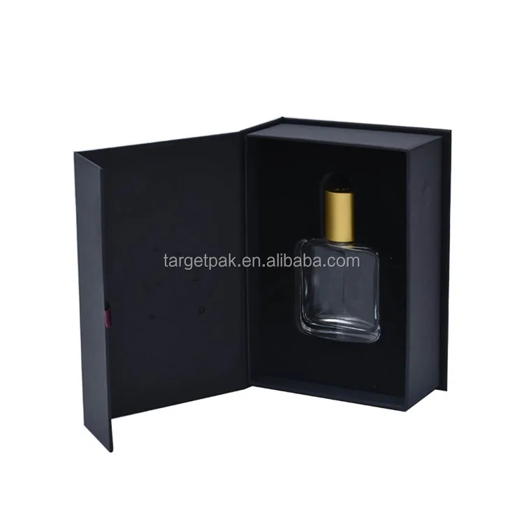 Black Wine Box Manufacturer Custom Packaging Hard Cardboard Luxury Candle Box Unique Oral Gold Foil Logo For Gift Packaging