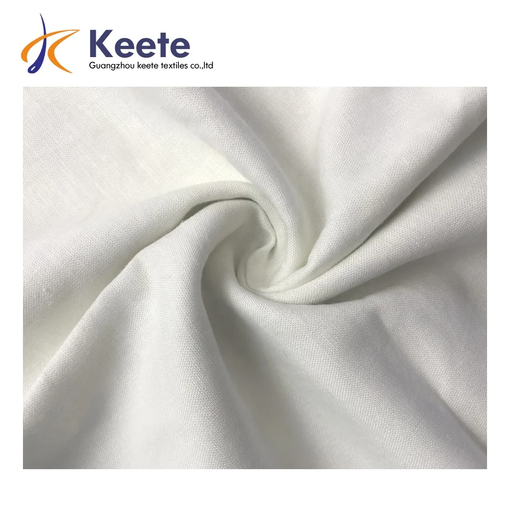 Wholesale tropical linen blend yarn dyed hemp color plain woven linen spandex fabric for dress