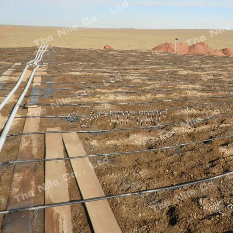 Heap leaching gold or copper heap leaching process line