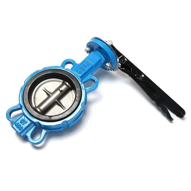 PN16 150LB valve butterfly ductile iron wafer soft sealing butterfly valve