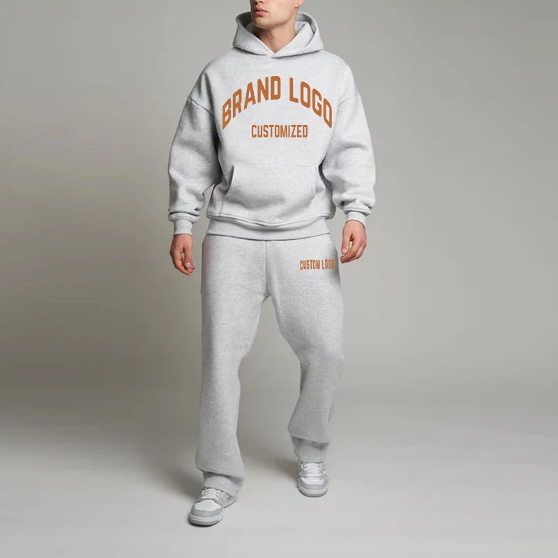 2 piece Sweatsuit Mens Tracksuits Sweatpants And Unisex Hoodies Puff Printing Logo Sweat Suits Hoodie Set