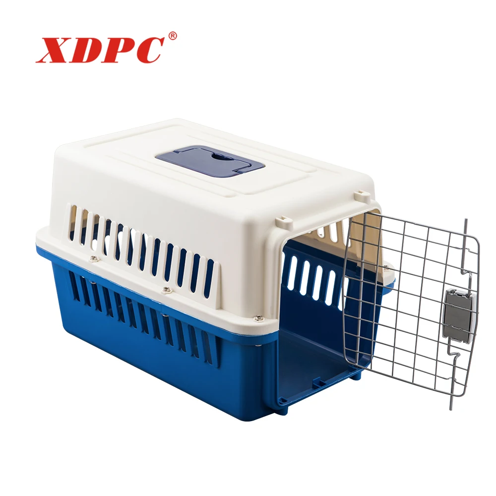 Dog kennel transport pet cage box plastic travel carrier