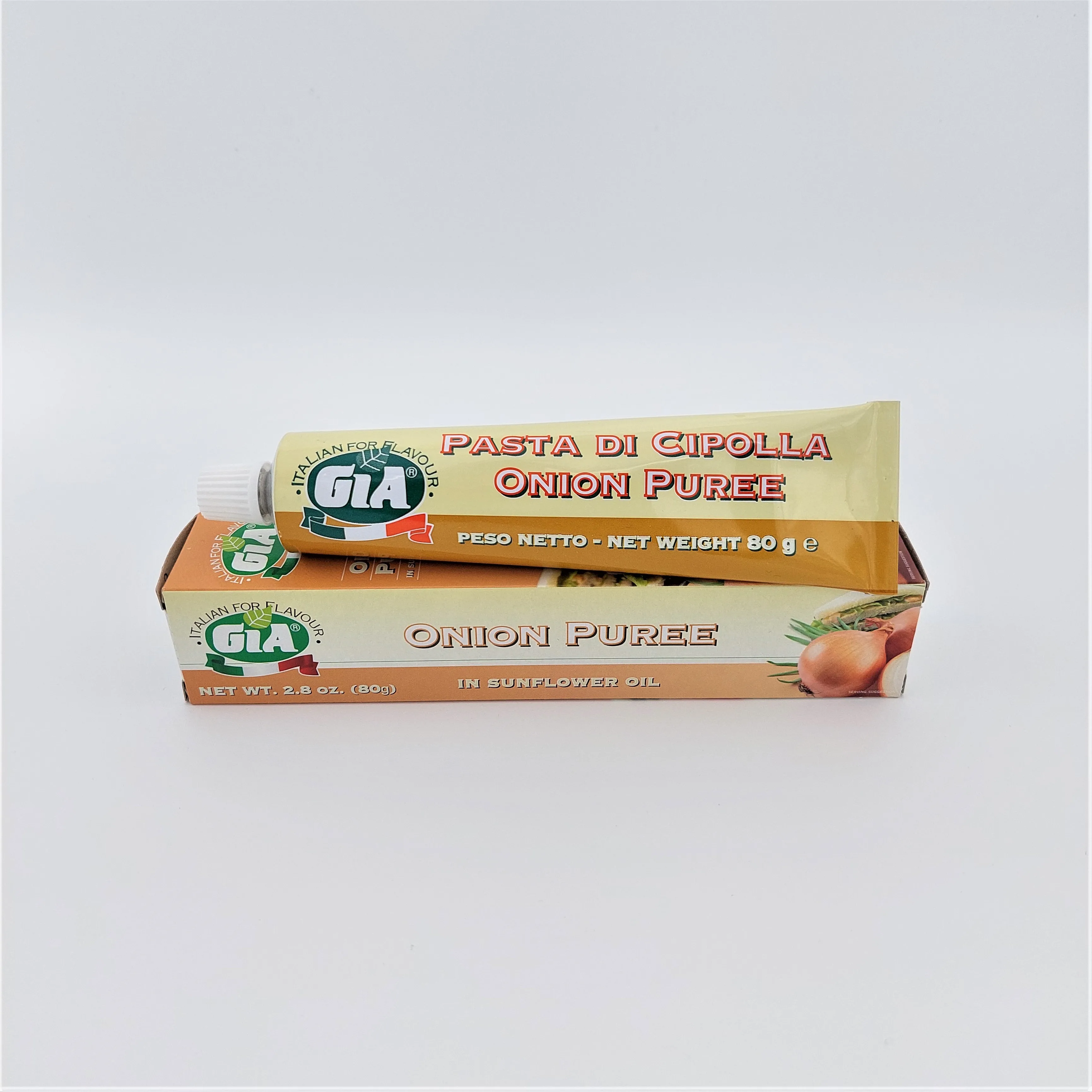 Top quality italian ONION PUREE 80 g in tube GIA