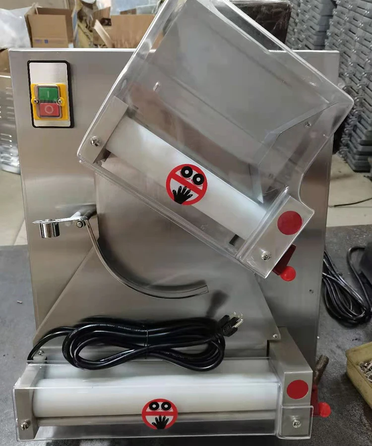 Automatic Electric table top pizza dough sheeter machine rolling