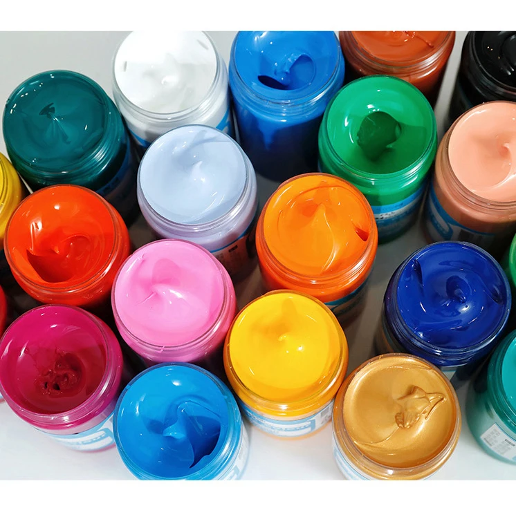 Wholesale Non-toxic Safe Craft Acrylic Painting 38 Color 300ml Custom Bottle Acrylic Paint For Art Supplies