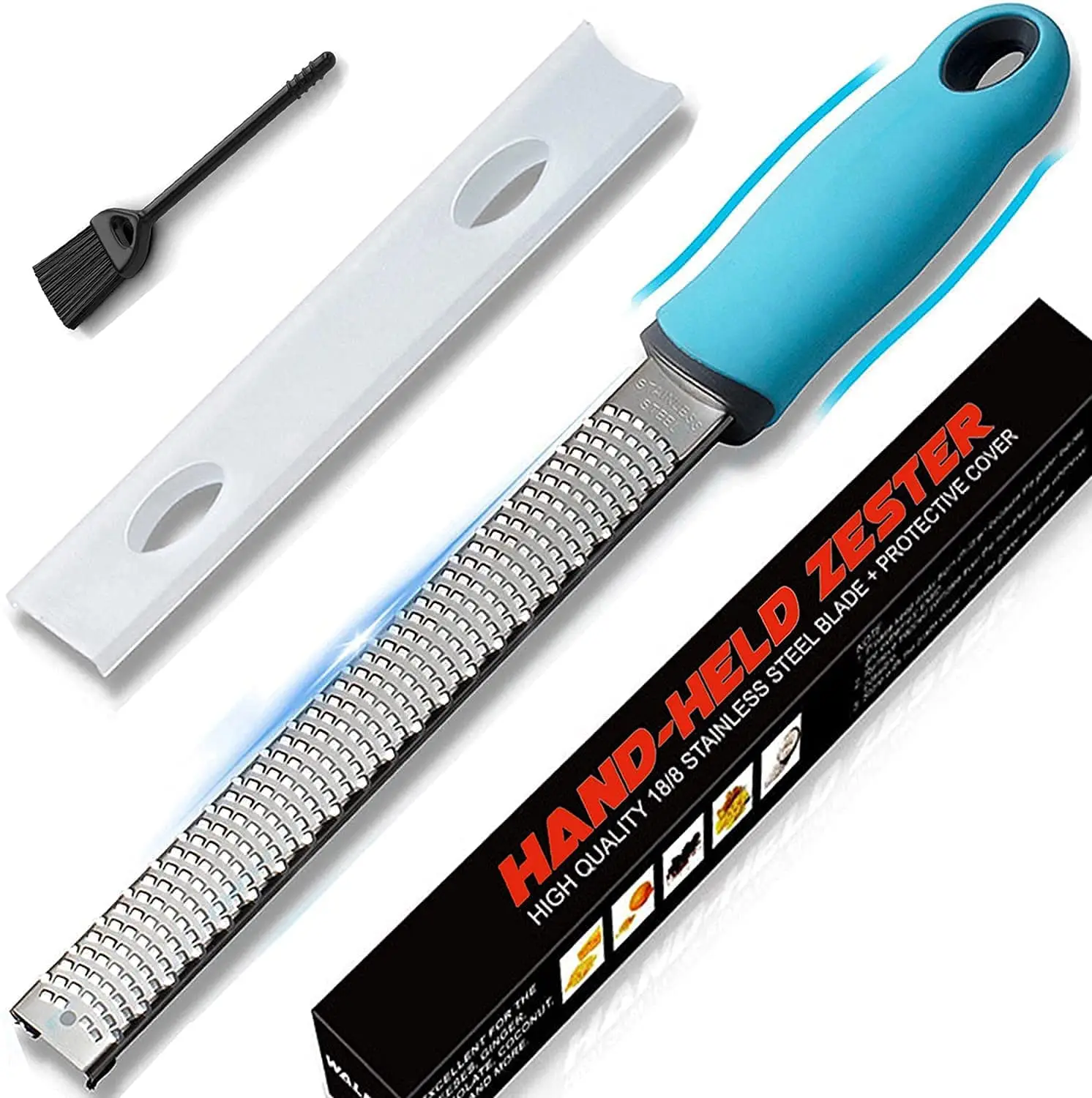 Острое лезвие терки для сыра из нержавеющей стали с защитной крышкой Терка