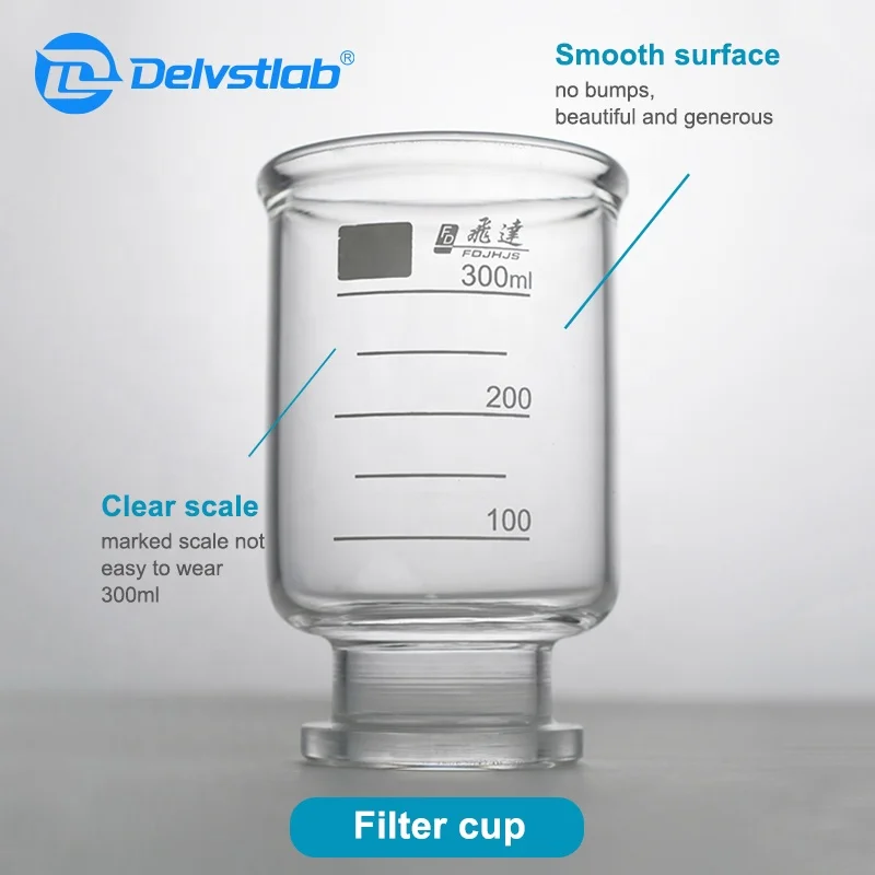 250ml Microbial detection of purified water all Glass Lab Equipment Filter Flask