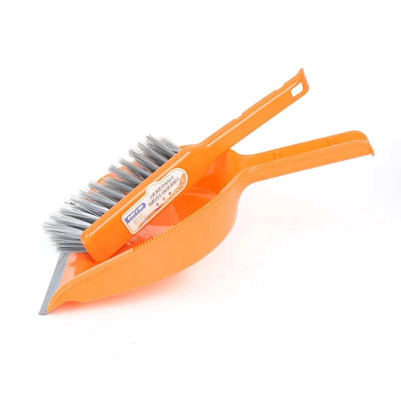 Factory Wholesale Quality Indoor Cleaning Tools Plastic Dustpan  Brush Set