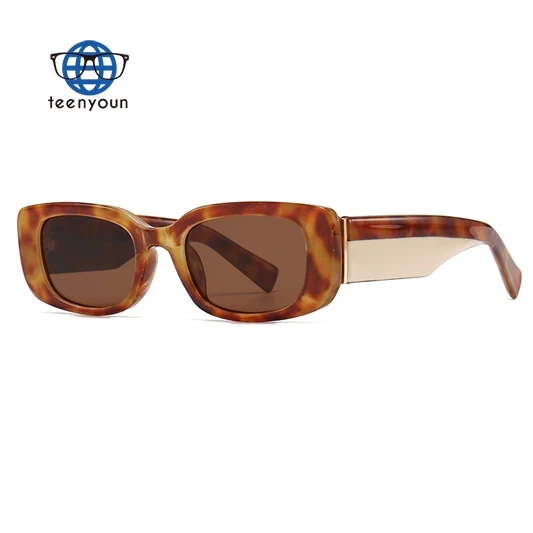 Teenyoun Women Brand Jelly Sexy Ladies Orange Innovative Sunglasses Luxury Men Small Frame Retro Square Sunglasses Wholesale