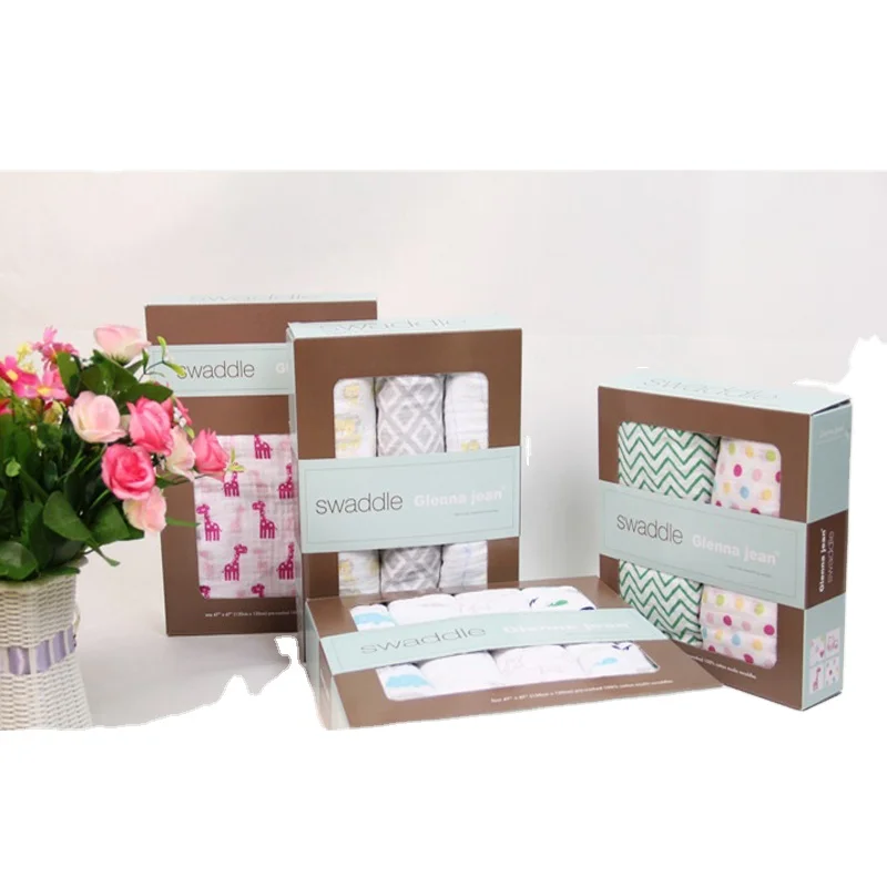 Hot selling baby swaddle blanket animal printed soft touch 100%cotton baby blanket muslin swaddle