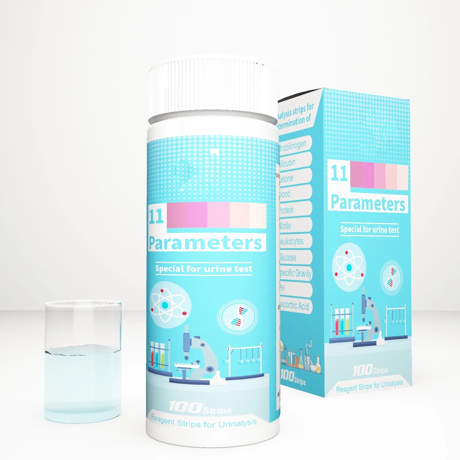 Medical Diagnostic Test Kits CE approved One Step urine test strip 11 parameter