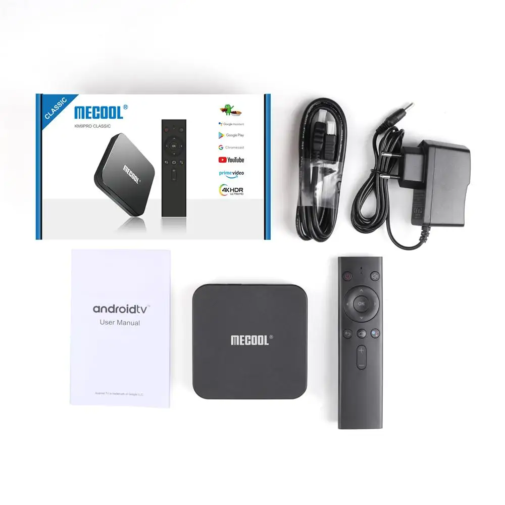 Оригинальная ТВ-приставка Mecool KM9 Pro 2 ГБ 16 android S905X2 Голосовое управление google tv box