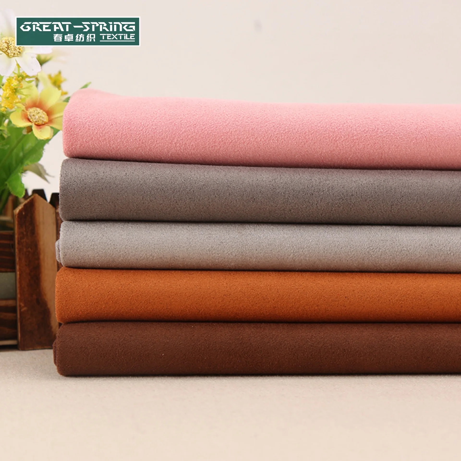 
Wholesale high quality 175gsm woven polyester microfiber suede fabric for Home 
