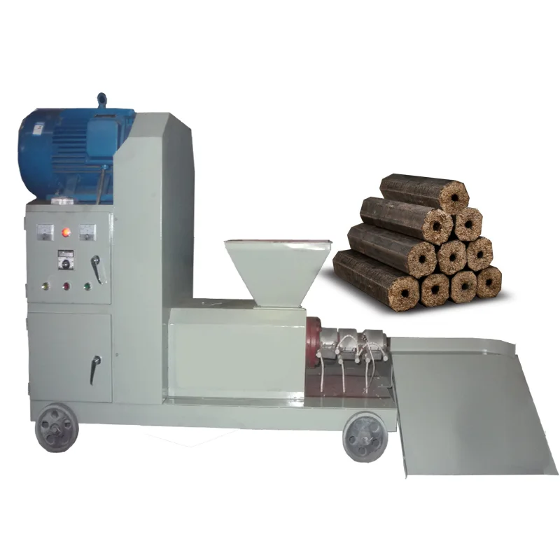 350 kg per hour capacity wood log biomass sawdust briquette making machine