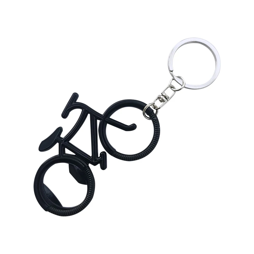 Fashion Cute Bike Bicycle Keychain Key Rings Creative Metal Beer Bottle Opener Biker Bottle Openers