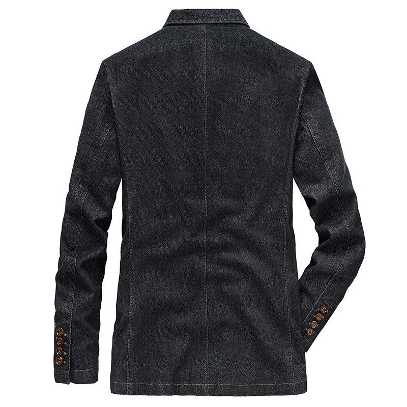 Новая мужская Высокая куртка мужской джинсовый костюм куртка современный стиль джинсовая куртка