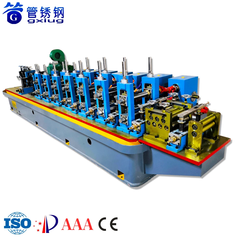 Stainless/Carbon Steel Galvanized Pipe High Frequency Weld Pipe Making Machine Equipment Iron ERW Tube Mill Production Line