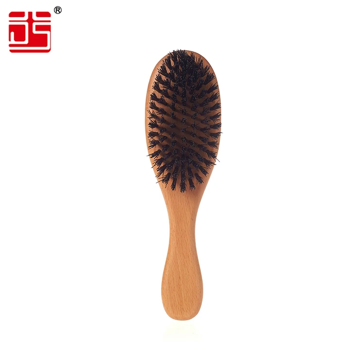 Natural Boar Bristle Hairbrush Massage Comb Anti-static Hair Scalp Paddle Brush Beech Wooden Handle Hair Brush Comb Styling Tool