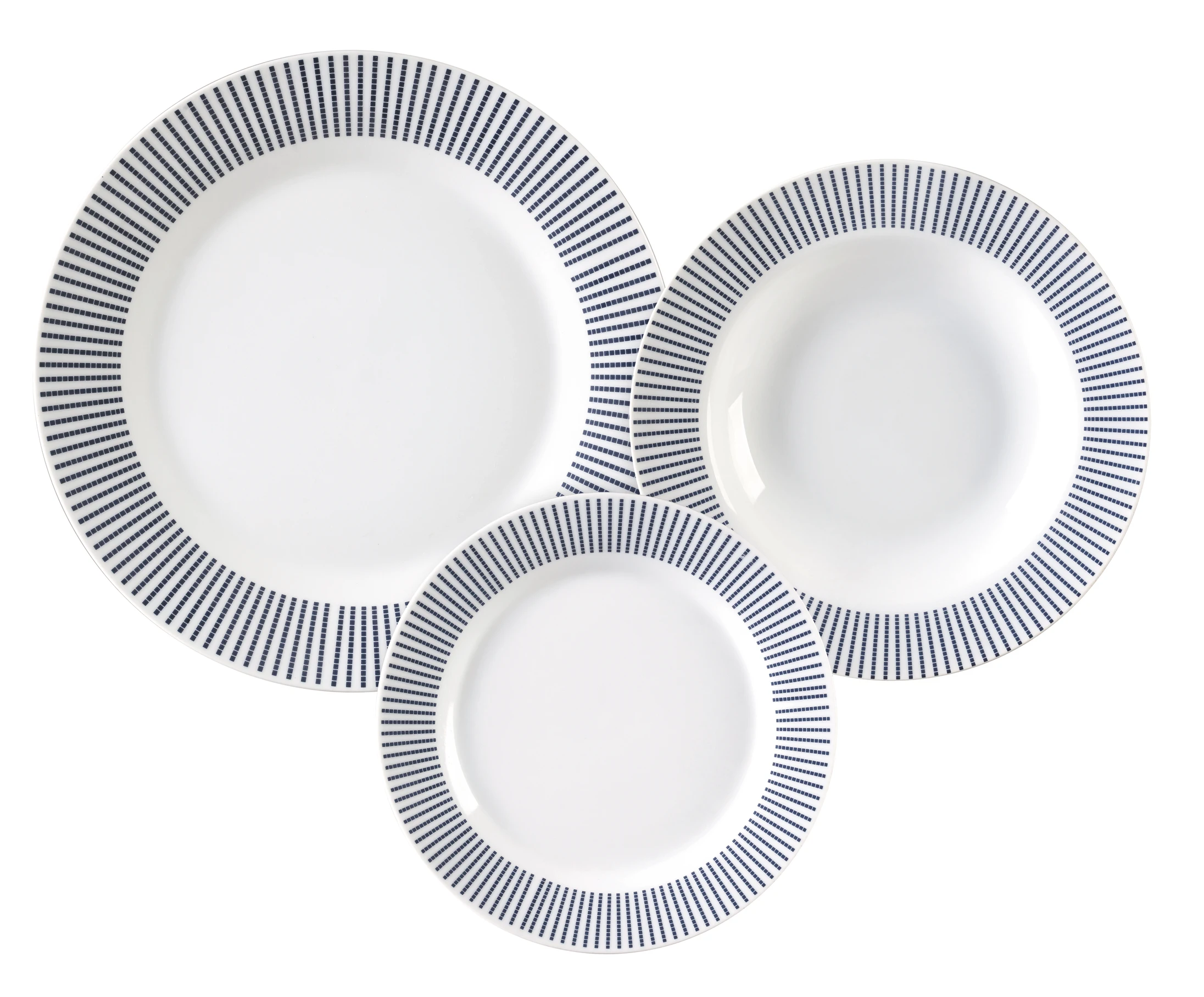 Dinner sets 20pcs porcelain dinnerware round white tableware