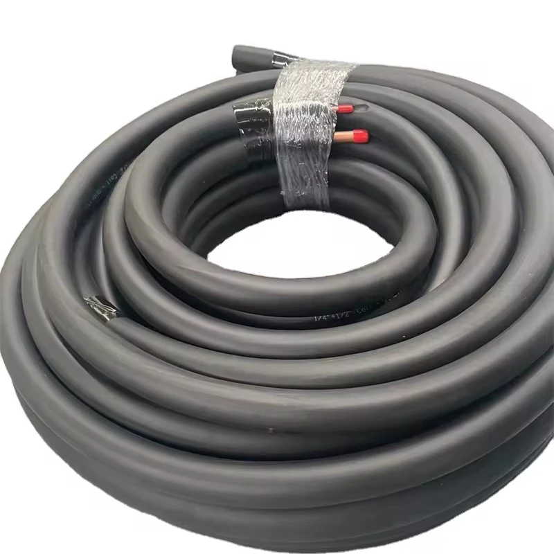 Air Conditioner Insulated Copper Line Set rubber insulated copper pipe split line set for Air conditioning for domestic use