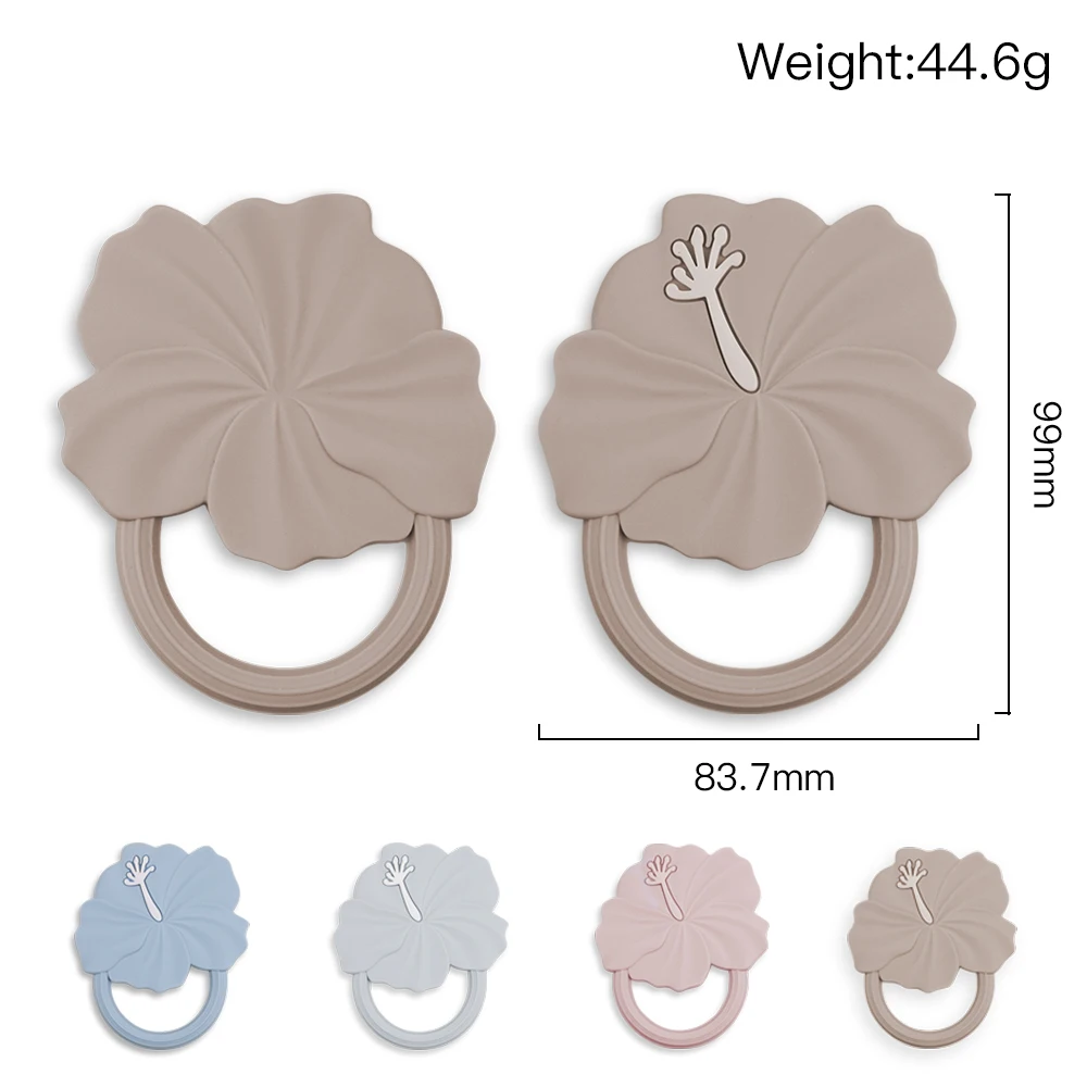 $0.01 Free Sample Cute Flower Teether Bpa Free Silicone Soft Infant Toys Cartoon Teether For Baby Teething