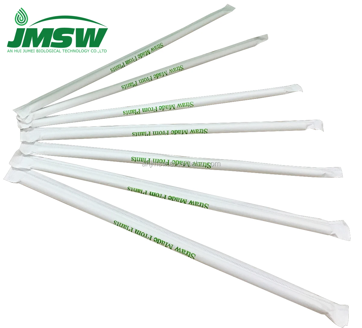 Colorful Biodegradable and Compostable Bent PLA Straw With printing