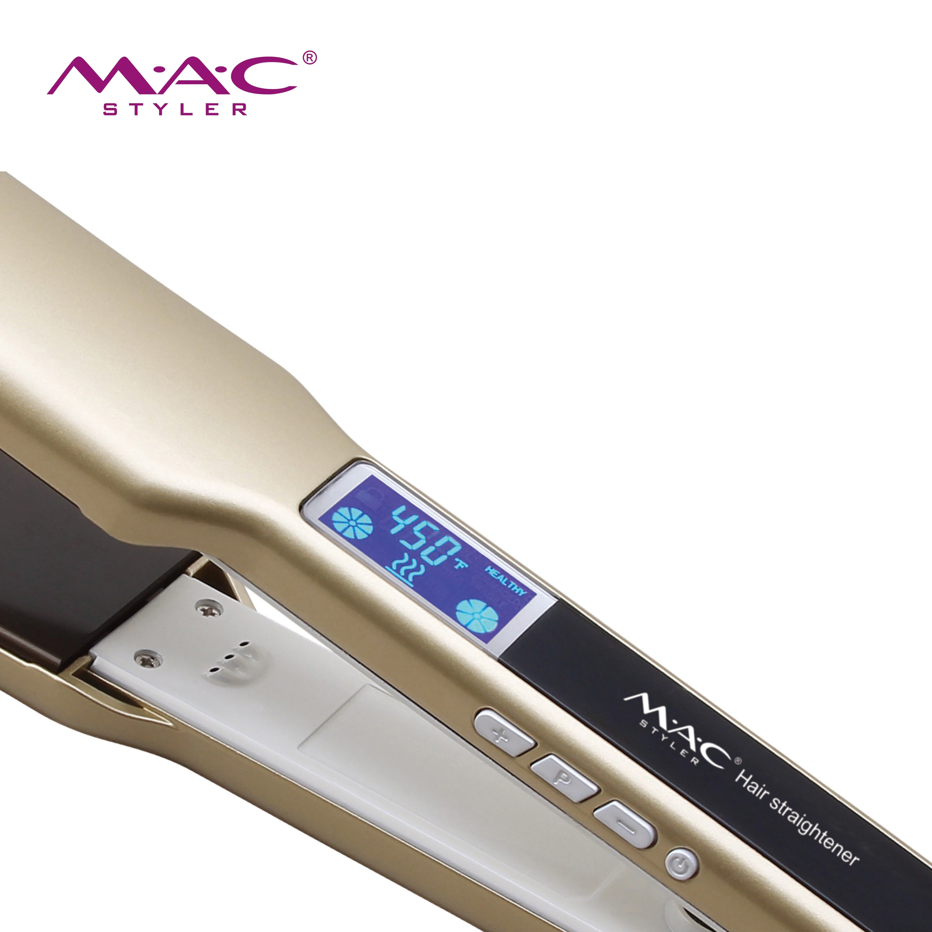 Профессиональный Выпрямитель для волос MAC gold titanium оптовая продажа фирменная марка 450F плоский утюжок