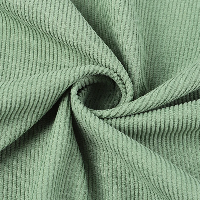 Wholesale free washing dacron 11 wale non-bomb corduroy fabric for clothing and sofa cover