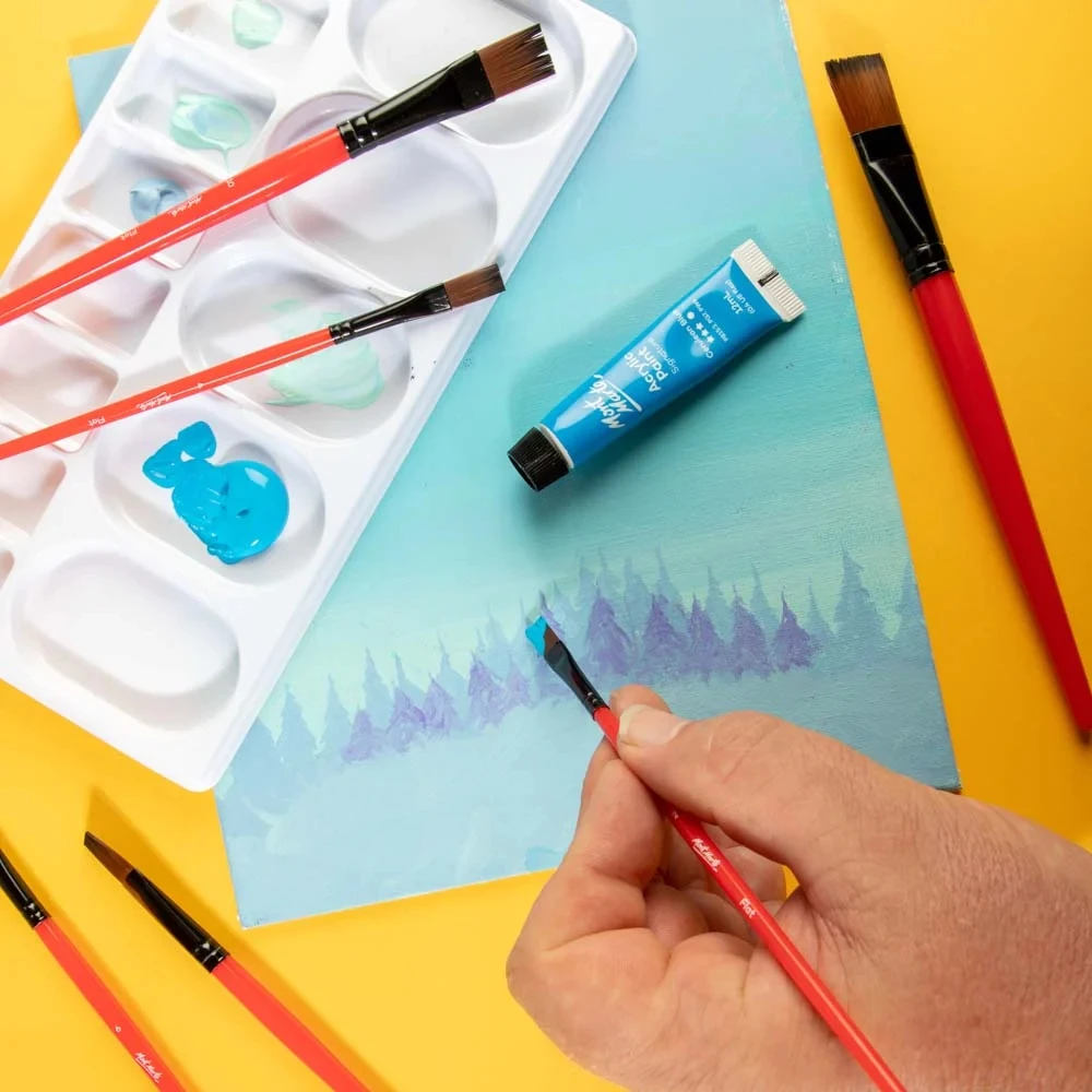 Mont Marte Assorted Brush Set 6pc artist paint brush set