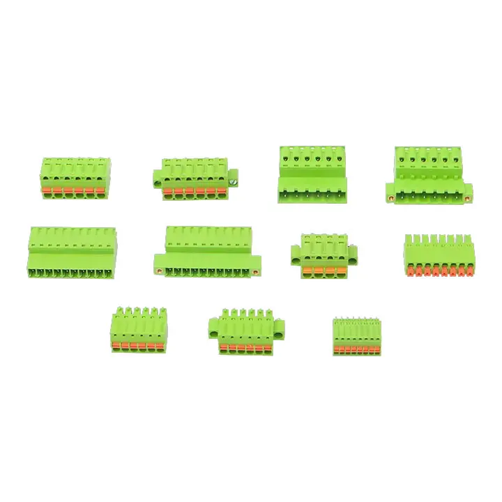 Terminal Block Light Wire Connector Through Hole 5 Position Headers Pluggable Terminal Blocks 1881325 Din Rail Terminal Block