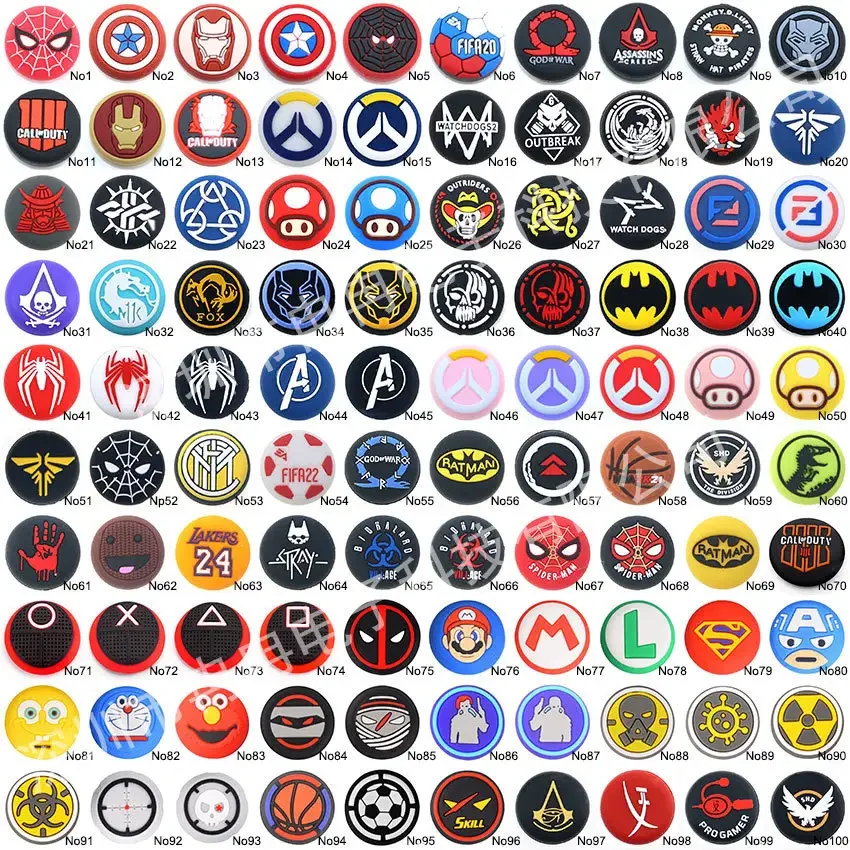 Custom Silicone Controller Thumb Grip Thumbstick Joystick Cover For Xbox/PS4/PS5/Switch Pro Controller Accessories