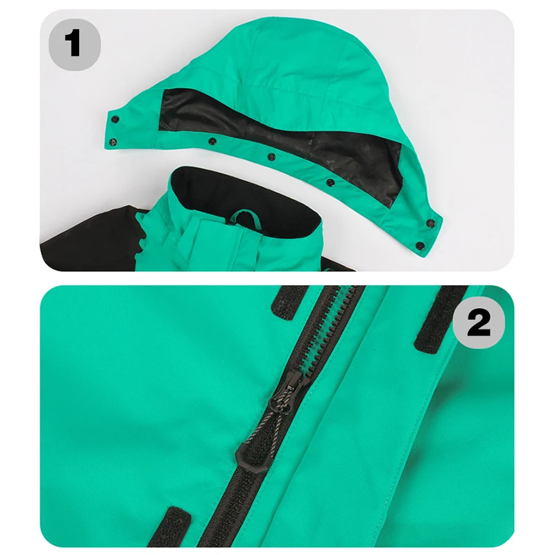 Sport Warm Children Jumpsuit Hooded One Piece Boys Snow Suit Outdoor Mountain Girls Skiing Overall Snowboard Kids Winter Clothes