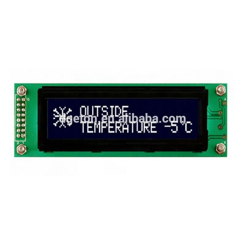 Передаточные монохромный гибкий oled 20 штифтов lcd дисплей Панель для счетчика энергии 20*2