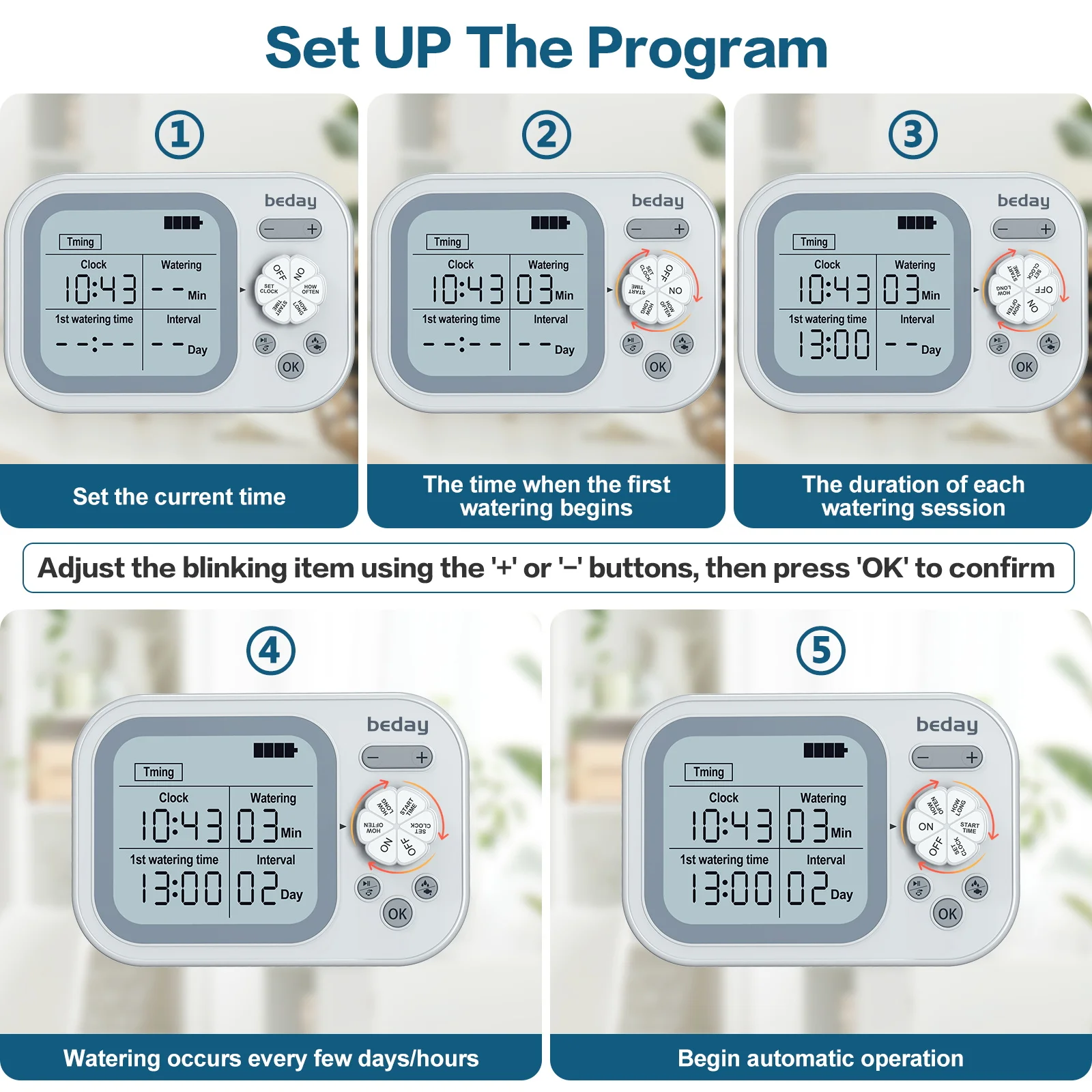 Home garden intelligent water supply system Automatic watering system can be timed to water a large number of plants