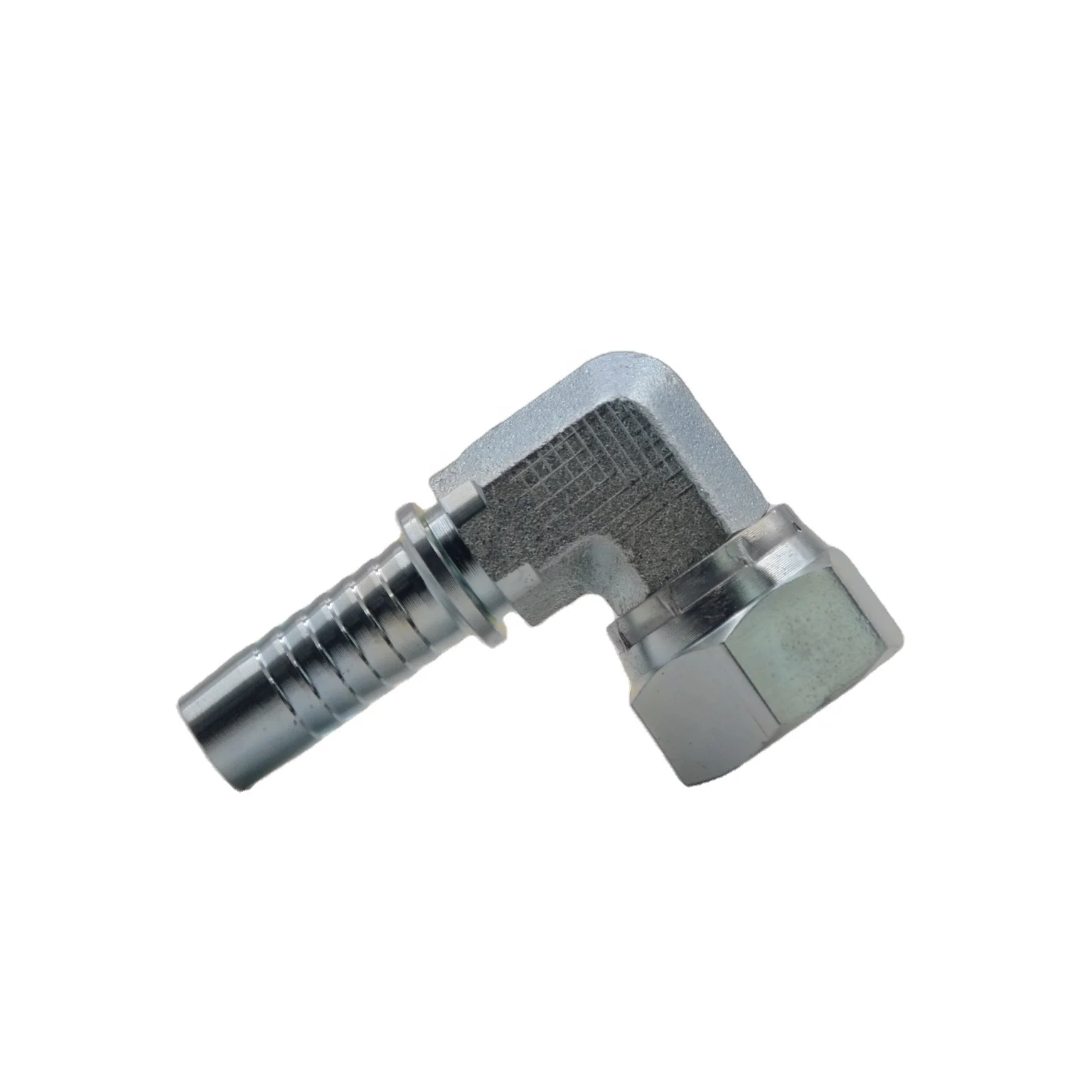 crimp style bsp elbow 90 degree hydraulic hose and fittings manufacturing