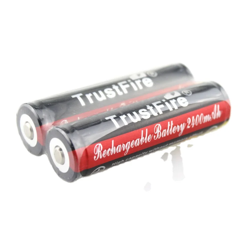 TrustFire 18650 2400mAh 3.7V Lithium ion Rechargeable Battery with PCB