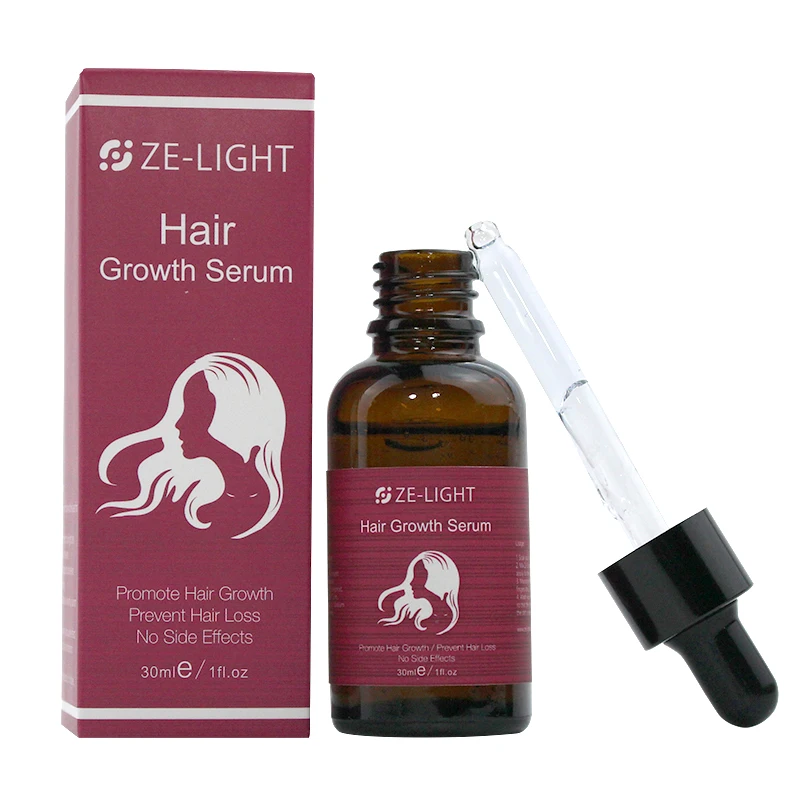Ze Light лучшая натуральная сглаживающая Сыворотка для быстрого роста человеческих волос фирменная Женская