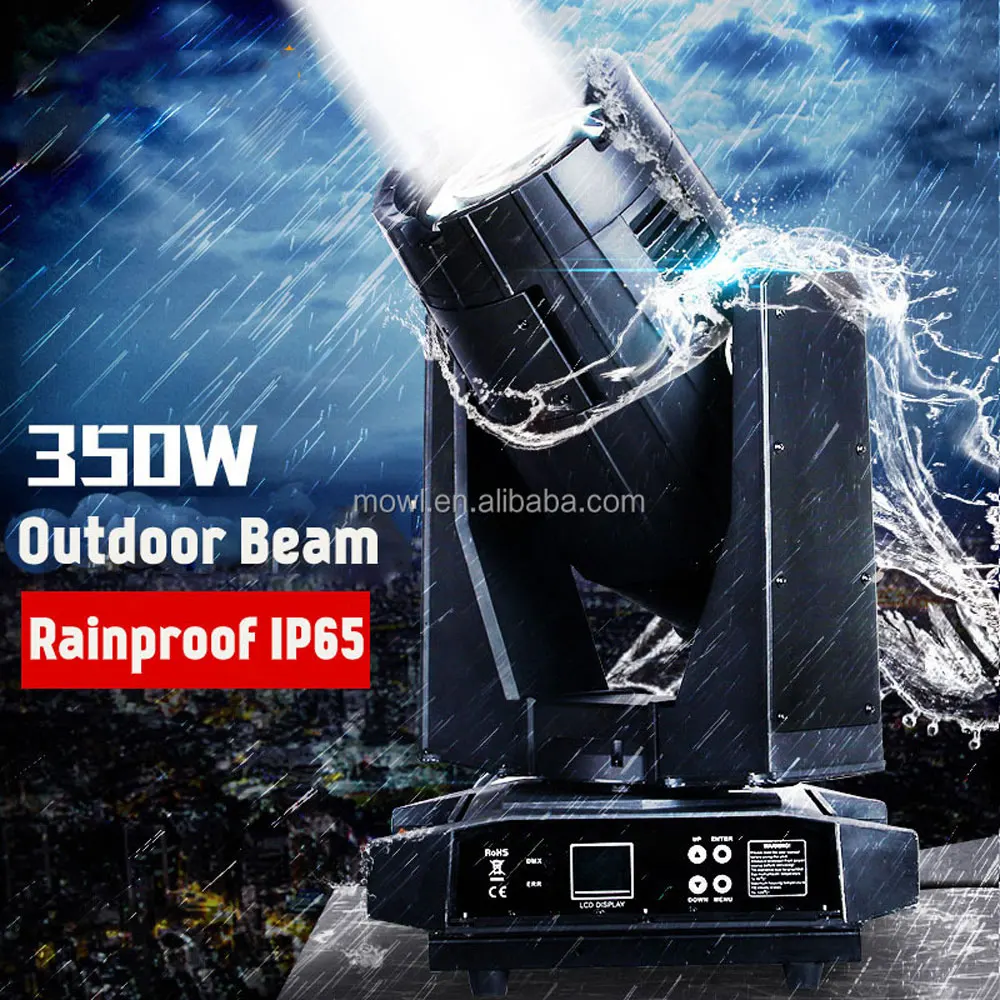 
Rainproof Outdoor IP65 17R 350W Narrow Waterproof Sky Beam Moving Head Light for Concert Park Show 