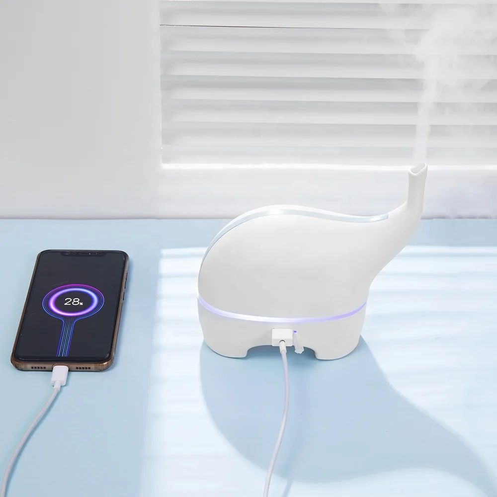 SOICARE 120ml popular USB Baby Elephant Ultrasonic Aromatherapy humidifier essential oil diffuser