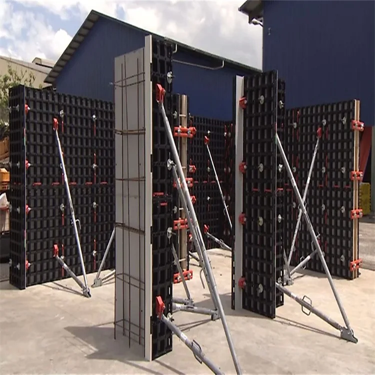 Modern new brown plastic formwork for construction