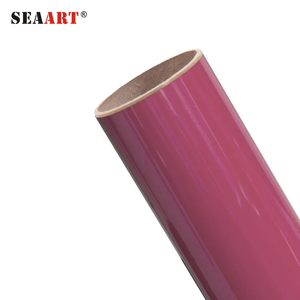 High Quality Heat Transfer Vinyl Korea Quality 100 Micron PU Vinyl 1 Roll 50CMX25M S9 Red