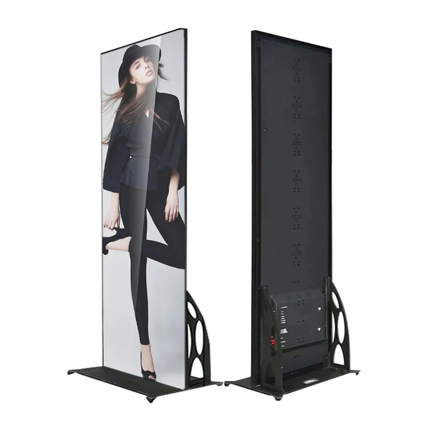 Outdoor Capacitive Indoor P2 Portable Smart Advertising Player Led Screen Poster Display For Shopping Mall