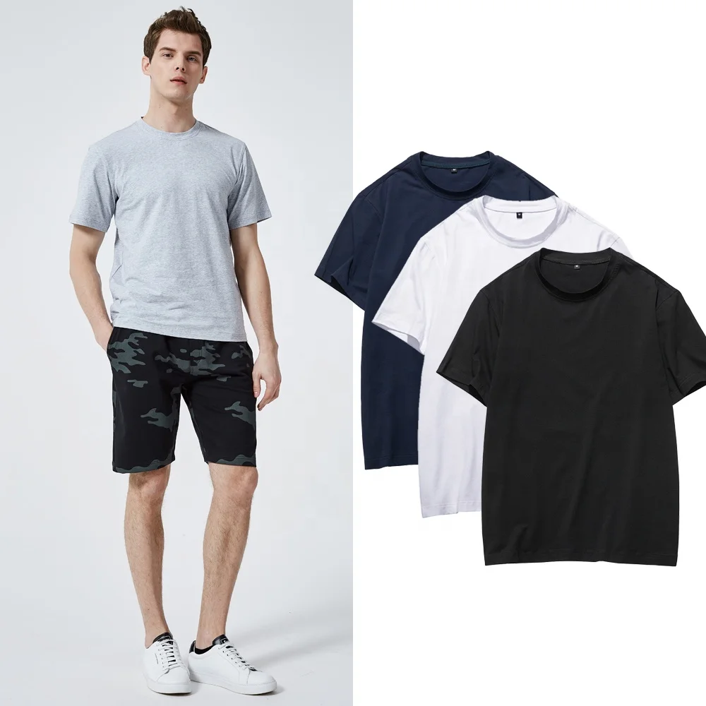 
mens clothing online shopping T-shirts 100 cotton t shirt plain 