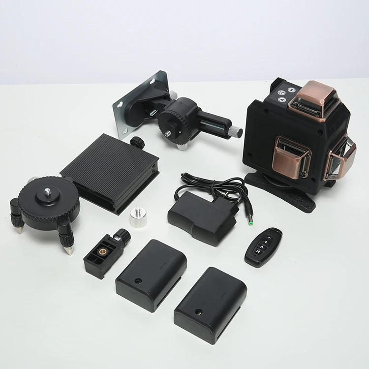 4D 16 lines laser self leveling 360 degree cross line green beam laser level cross laser