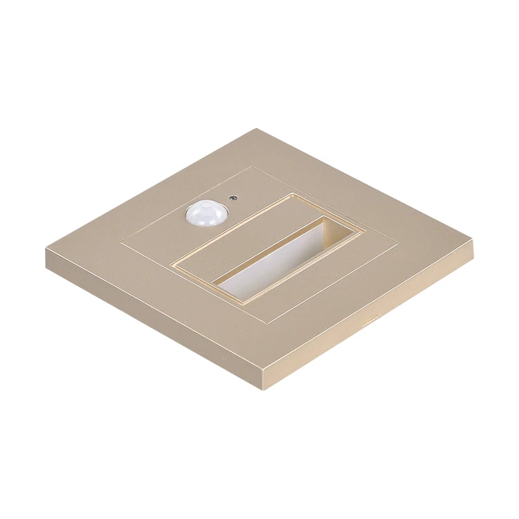 Geagood hotel stair passageway 1W energy saving 86 panel led wall footlight with motion sensor