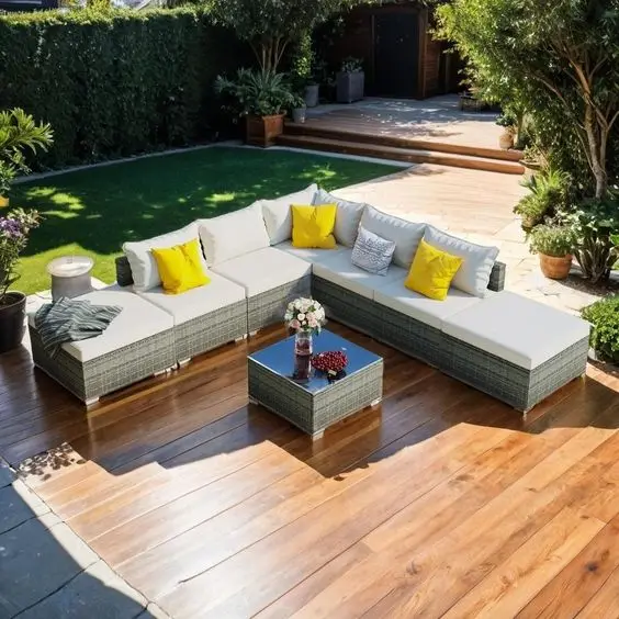 CBMmart  Outdoor Exterior Sofa Set Designs with Modern Style for Apartment Villa Hotel Projects